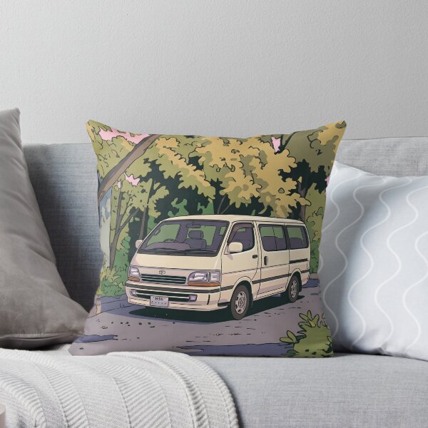 Item preview, Toyota Hiace Van Retro Anime Aesthetic Classic JDM Camper Art designed and sold by Motorline44.