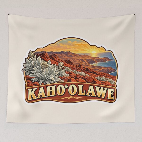 Item preview, Kahoolawe Hawaii Island Sunset Travel designed and sold by peachycrossing.