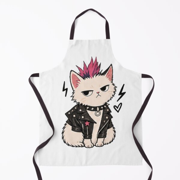 Item preview, Punk Rock Cat Leather Jacket Mohawk designed and sold by fati-stor.