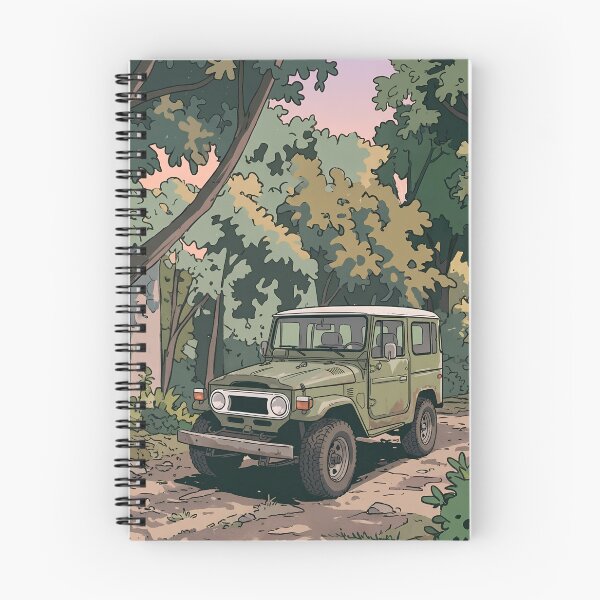 Item preview, Toyota Land Cruiser FJ40 Retro Anime Aesthetic Off Road 4x4 Art designed and sold by Motorline44.