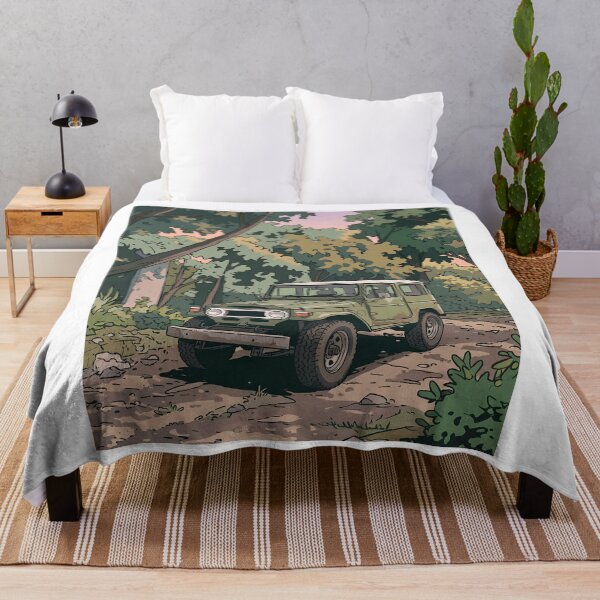 Item preview, Toyota Land Cruiser FJ40 Retro Anime Aesthetic Off Road 4x4 Art designed and sold by Motorline44.