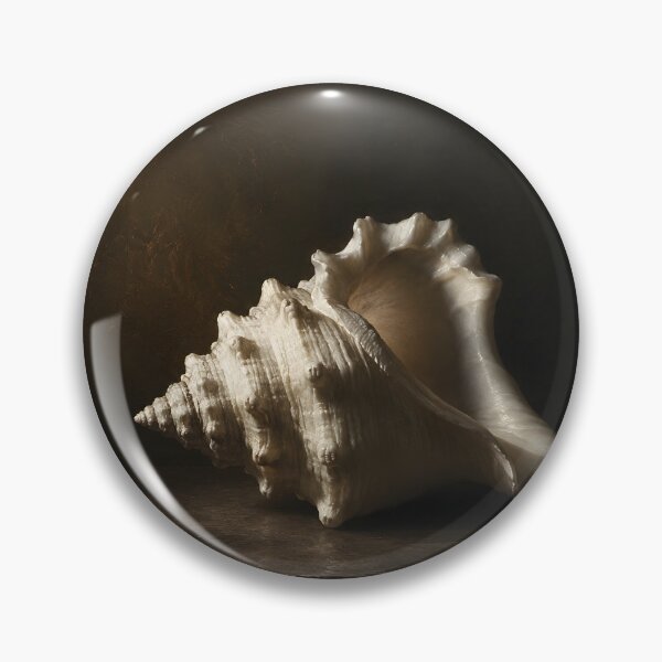 Item preview, Conch Shell Dark Coastal Still Life designed and sold by Amalia Gutyz.