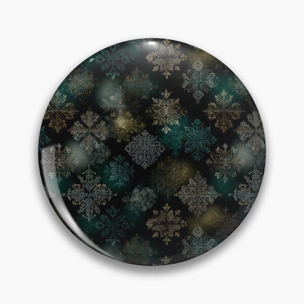 Item preview, Nordic symbols snowflakes forest metallic pattern designed and sold by filigreedigital.