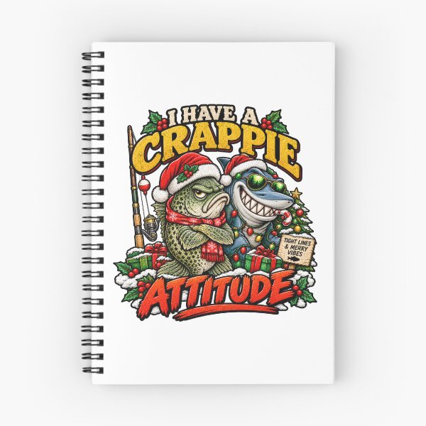 Item preview, I Have A Crappie Attitude | Funny Fishing Christmas  designed and sold by InkRebelprint.