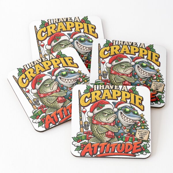 Item preview, I Have A Crappie Attitude | Funny Fishing Christmas  designed and sold by InkRebelprint.