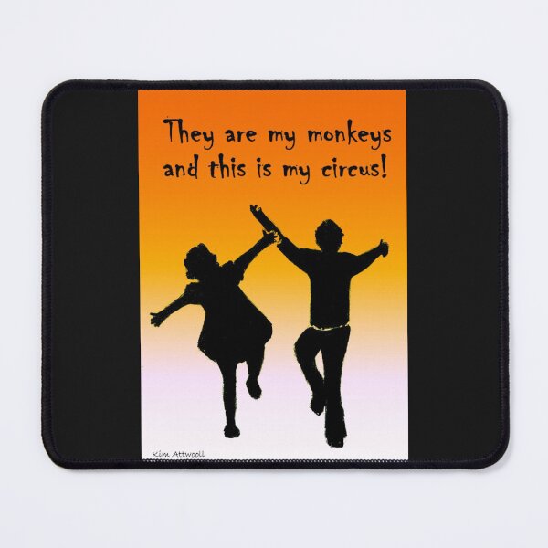 Item preview, They are my monkeys and this is my circus, original watercolor designed and sold by aswoa.