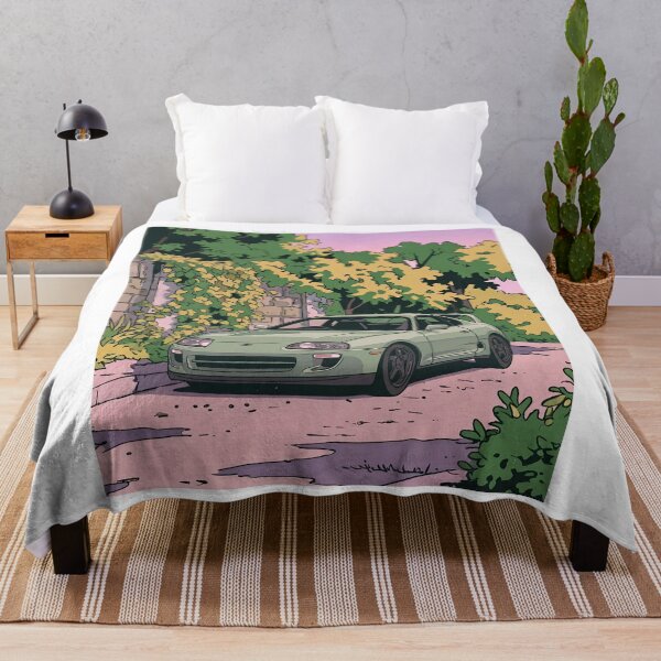 Item preview, Toyota Supra MK4 A80 Retro Anime Aesthetic Legend JDM Car Art designed and sold by Motorline44.