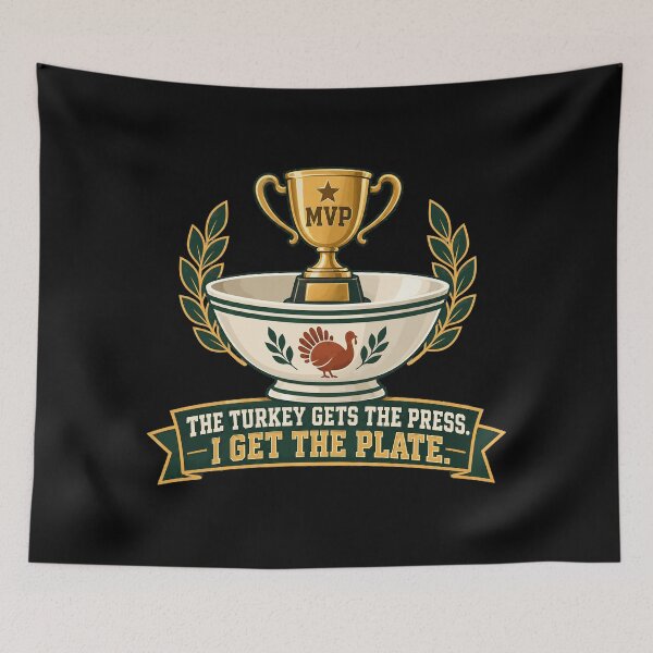 Item preview, The Side Dish MVP – Minimal Thanksgiving Food Award designed and sold by Uglyandcute.
