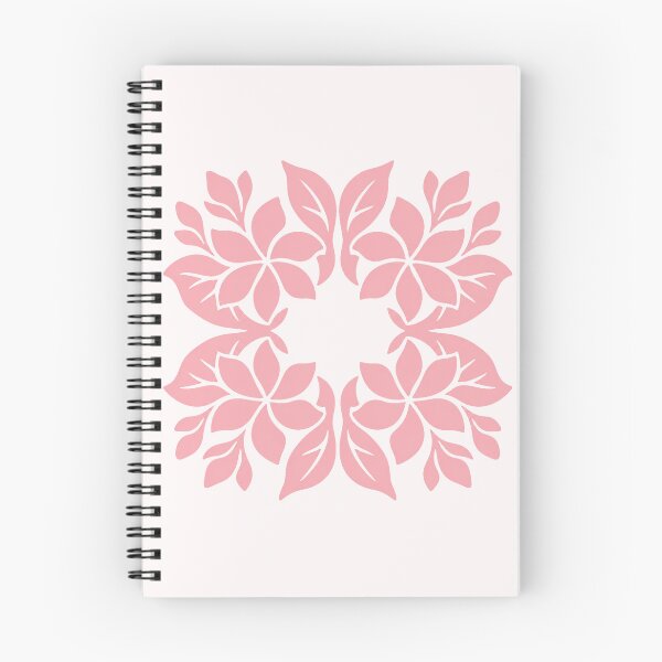 Item preview, Pink Plumeria Hawaiian Quilt Pattern Flowers designed and sold by peachycrossing.