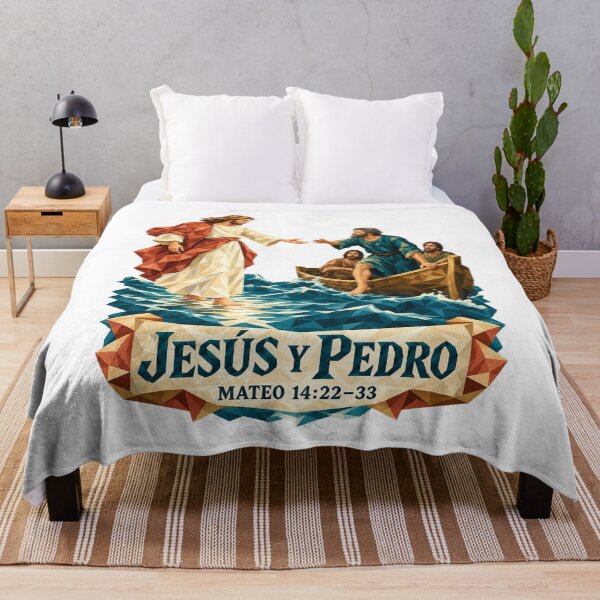 Item preview, Jesus walks on water calling Peter designed and sold by danart7.
