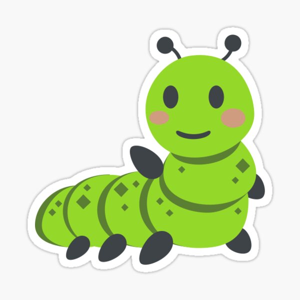 "Worm emoji" Sticker for Sale by CleanOnPoint Redbubble
