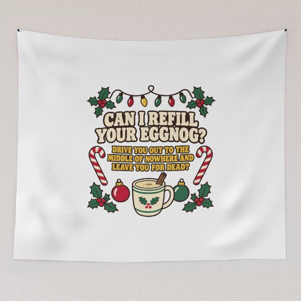 Item preview, Can I Refill Your Eggnog Christmas designed and sold by CerealBoxInk.