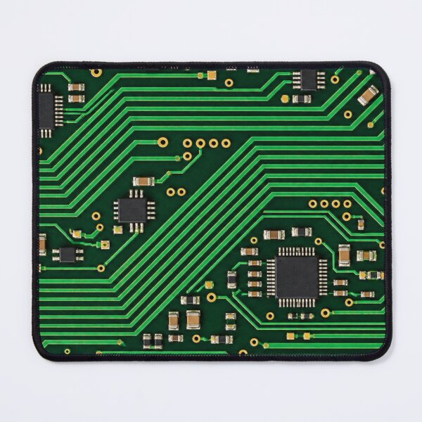 Item preview, Emerald Green PCB — Realistic Circuit Board & Electronics Design designed and sold by UrsaOasis.