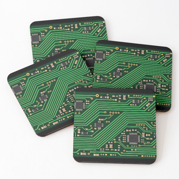Item preview, Emerald Green PCB — Realistic Circuit Board & Electronics Design designed and sold by UrsaOasis.