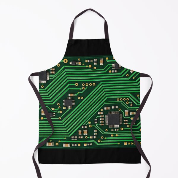 Aperçu de l'œuvre Circuit imprimé vert émeraude — Conception réaliste de circuits imprimés et d'électronique créée et vendue par UrsaOasis.