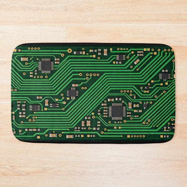 Item preview, Emerald Green PCB — Realistic Circuit Board & Electronics Design designed and sold by UrsaOasis.
