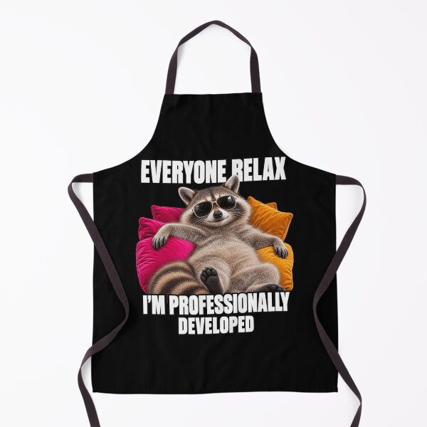 Item preview, Everyone Relax I'm Professionally Developed Lounging Raccoon designed and sold by AmiGraph.