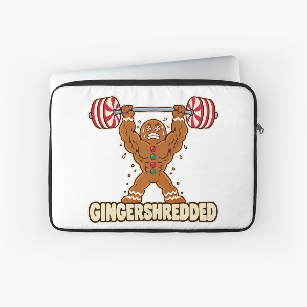 Item preview, Gingershredded Gym Gingerbread Man designed and sold by CerealBoxInk.