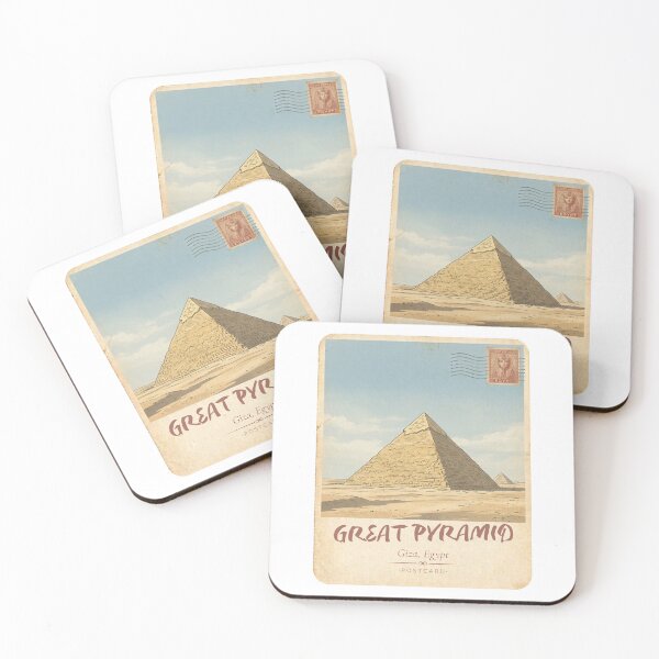 Item preview, Pyramids of Giza Vintage Travel Poster – Egypt designed and sold by DesignMaxa.
