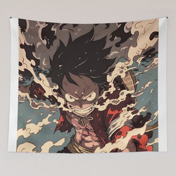 Item preview, Fiery Pirate Warrior – Black Flame Anime Manga Art designed and sold by Dyan4.