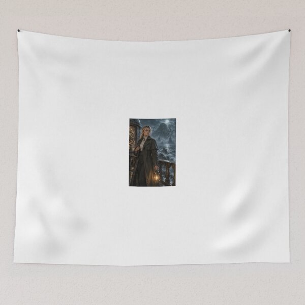 Item preview, Woman in Trenchcoat near Cthulhu Sea designed and sold by CathryneDelamort.