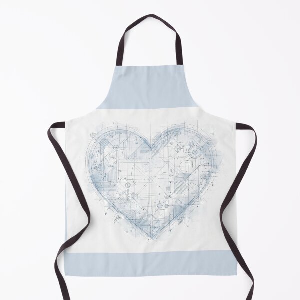 Item preview, Blueprint of a Mechanical Heart - Technical Love Drawin designed and sold by ollgast5.