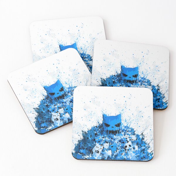 Item preview, Blue Ink Splatter Skull Monster Horde Art designed and sold by Lunat1kk.