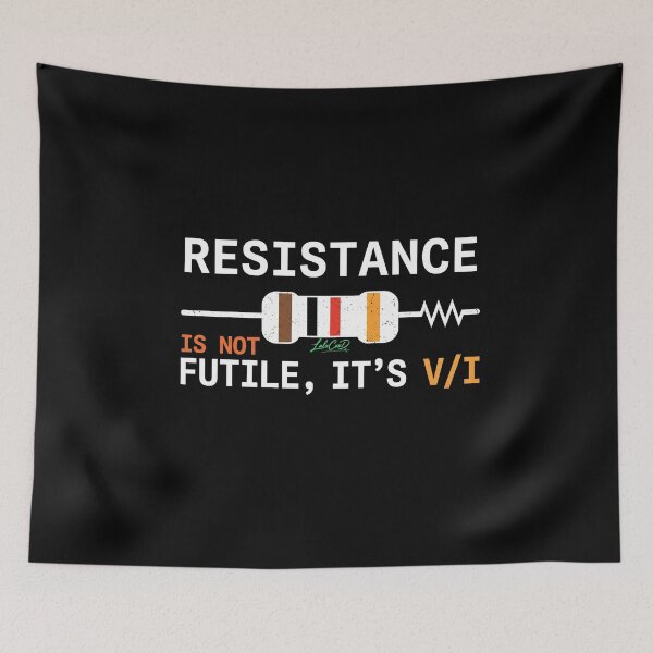 Item preview, Ohm's Law Circuit Formula - Resistance Is Futile designed and sold by LaloCxxD.