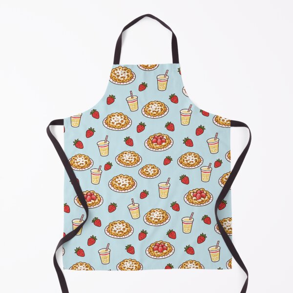 Item preview, Funnel Cake State Fair Pattern | Powdered Sugar Funnel Cakes, Strawberries and Lemonade in Retro Kitsch designed and sold by StickyGuys.