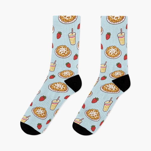 Item preview, Funnel Cake State Fair Pattern | Powdered Sugar Funnel Cakes, Strawberries and Lemonade in Retro Kitsch designed and sold by StickyGuys.