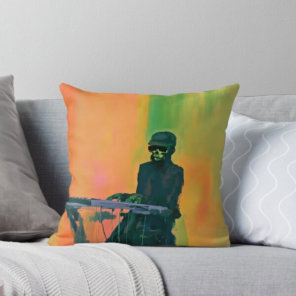 Item preview, Skeleton Musician Keyboard Synthesizer Painting Art designed and sold by Lunat1kk.
