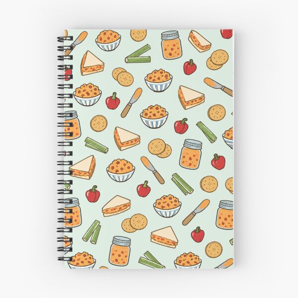 Item preview, Pimento Cheese Retro Kitchen Pattern | Pimento Cheese Jars, Sandwiches, Crackers and Celery designed and sold by StickyGuys.