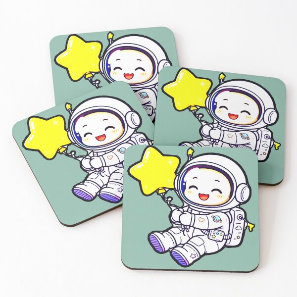 Item preview, Astronaut Star Yellow Balloon Kawaii Space Happy T-Shirt designed and sold by AstronautMerch.