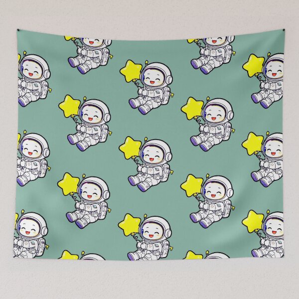 Item preview, Astronaut Star Yellow Balloon Kawaii Space Happy T-Shirt designed and sold by AstronautMerch.