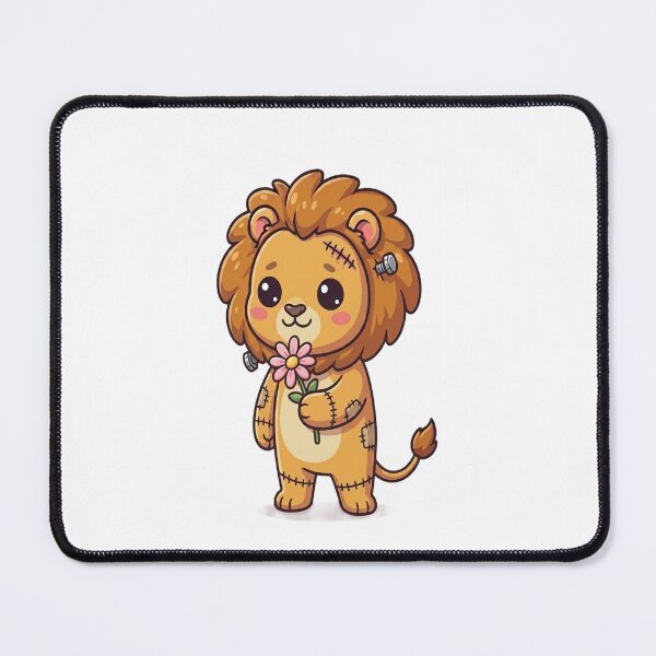 Item preview, Cute Lion Frankenstein Holding Flower designed and sold by Ella_Sketch.
