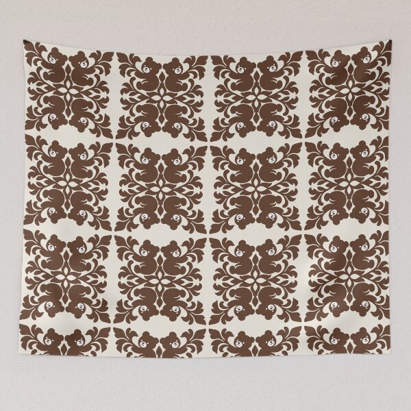 Item preview, Brown Bear Quilt Pattern Cute Teddy Bears designed and sold by Small Kine Prints.