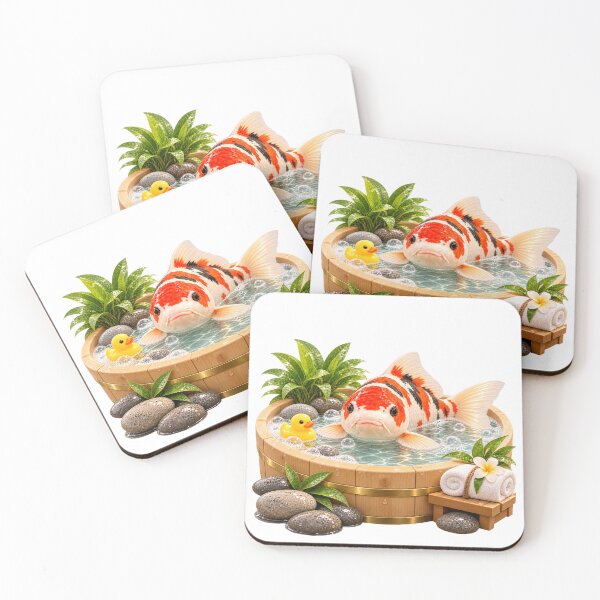 Item preview, Playful Koi Carp Bathtub designed and sold by Sillytoe.