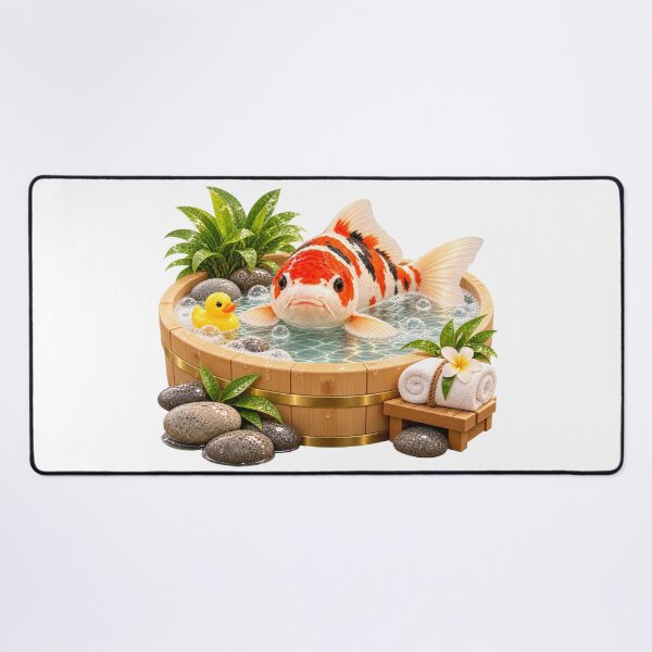 Item preview, Playful Koi Carp Bathtub designed and sold by Sillytoe.