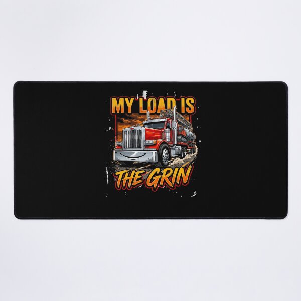 Item preview, Funny Trucker My Load Is The Grin Semi Truck designed and sold by YASSINE HZ.