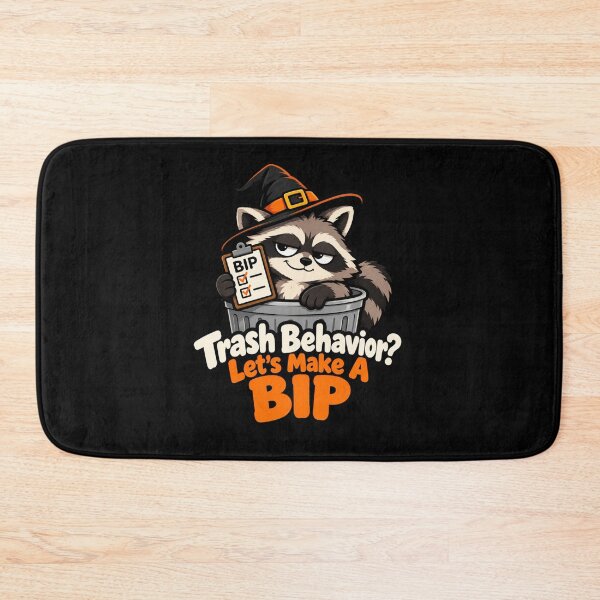 Item preview, Trash Behavior? Let's Make A BIP Funny Raccoon Halloween ABA Therapist designed and sold by VibeOffline Studio.