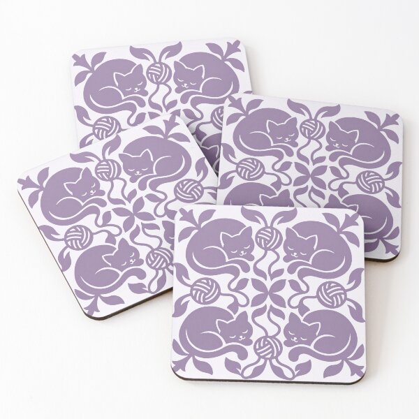 Item preview, Sleeping Cats and Yarn Quilt Pattern designed and sold by Small Kine Prints.