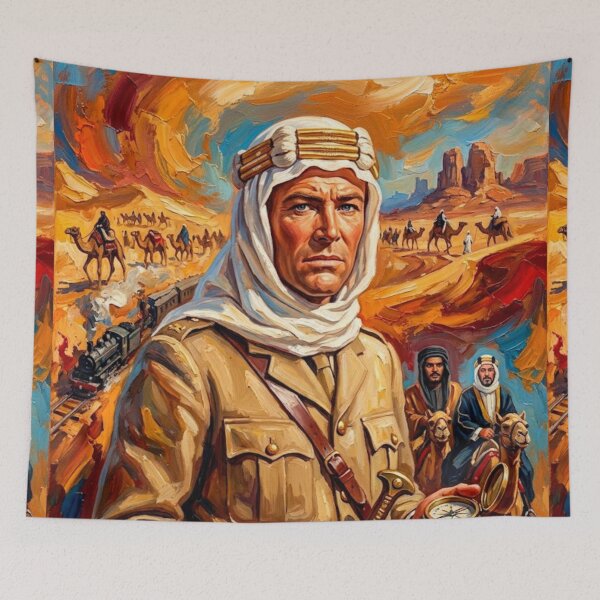 Item preview, Lawrence of Arabia Desert Epic Fine Art Tribute designed and sold by Art's Diner.
