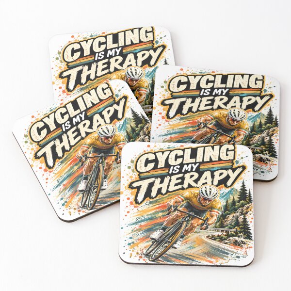 Item preview, Cycling Is My Therapy – Speed and Freedom designed and sold by DigiArt8Design.