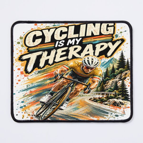 Item preview, Cycling Is My Therapy – Speed and Freedom designed and sold by DigiArt8Design.