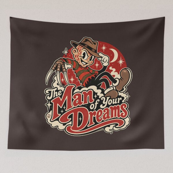 Item preview, The Man of Your Dreams - Freddy Krueger 1930s Parody Cartoon Horror T-Shirt designed and sold by Preston Meyers Designs.