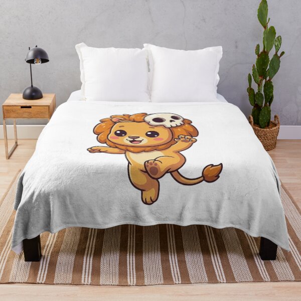 Item preview, Cute Lion Wearing Skull Mask designed and sold by Ella_Sketch.