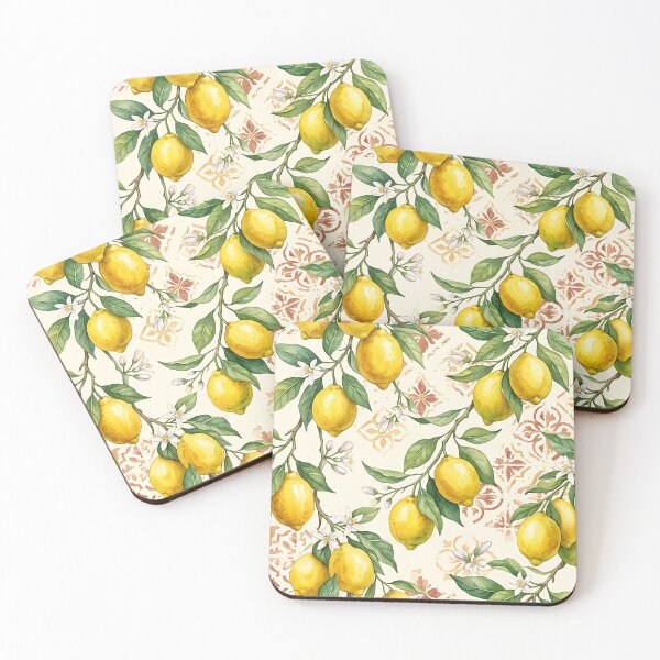 Item preview, Mediterranean Sicilian Lemon Grove Seamless Pattern designed and sold by wallpapersarts.