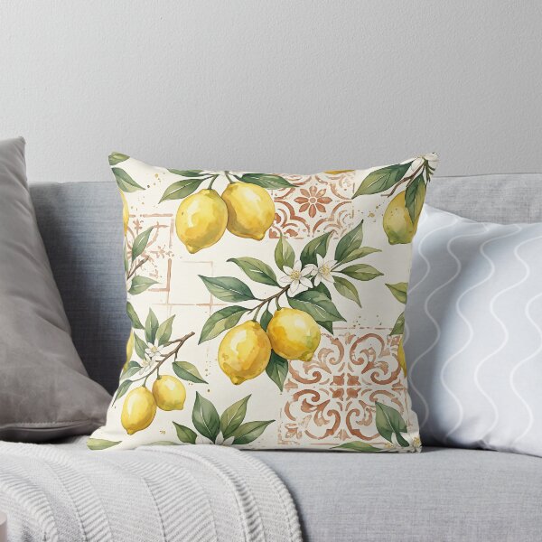 Item preview, Mediterranean Sicilian Lemon Grove Seamless Pattern designed and sold by wallpapersarts.