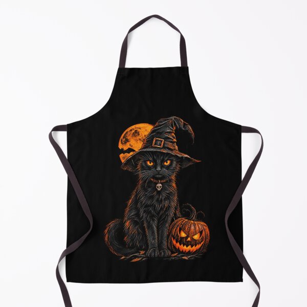 Item preview, Spooky Mad Black Cat with Halloween Pumpkin designed and sold by COOL CAP.