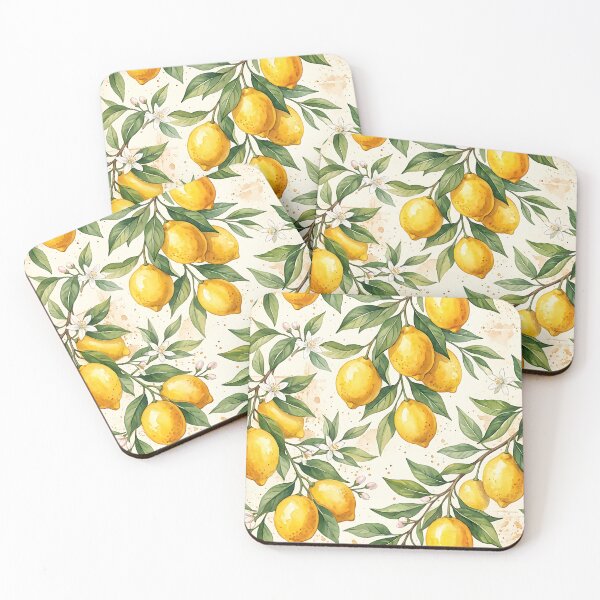 Item preview, Mediterranean Sicilian Lemon Grove Seamless Pattern designed and sold by wallpapersarts.